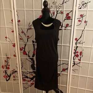 Chic Black Sleeveless Midi Dress